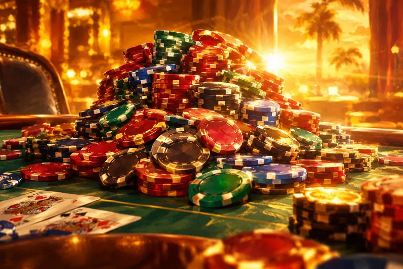 Poker game and casino chips dalam konteks papan peringkat Vio77